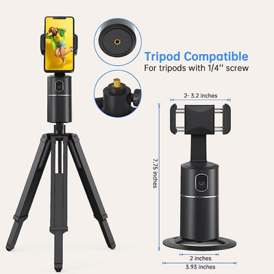 360°Rotation Auto Face Tracking Tripod Smart Shooting Phone Holder KENNRICK