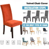 Real Velvet Fabric Super Soft Chair Cover KENNRICK