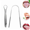 Stainless Steel Tongue Scarper cleaners for oral hygiene gratte langue tounge Scrapper Toothbrush Tongue Scraper Cleaning Brush KENNRICK