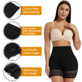 Women Body Shaper High Waist Safety Shorts Lace Knickers Tummy Control Panties Slimming Underwear Shaping Boyshorts Shapewear KENNRICK