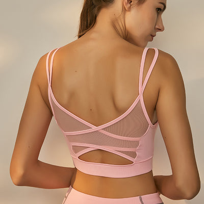 Beauty Back Hollow out Breathable Sports Bra Top for Yoga KENNRICK