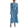 Long Sleeve Midi Dress Elegant Sky Blue Casual Women's Dress KENNRICK