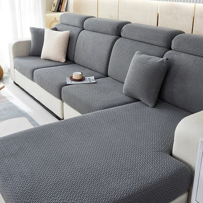 Thicken Sofa Seat Cushion Cover Jacquard Chair Cover Sofa Slipcover Stretch Adjustable Sofa Cover Pets Kids Furniture Protector KENNRICK
