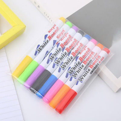 8/12 Colors Magical Water Painting Pen Water Drawing Floating Doodle Whiteboard Markers Kids Toys Early Education Magic Spoon KENNRICK