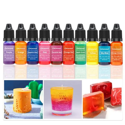 20 Colors Candle Dyes Pigment Aromatherapy Liquid Colorant Pigment DIY Candle Mold Soap Coloring Handmade Crafts Resin Pigment KENNRICK