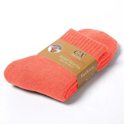 2023 New Winter Super Thicker Warm Socks Wool Male Men Women Socks Solid Socks Merino Wool Socks Against Cold Snow Terry Socks KENNRICK