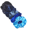 hair scrunchies headband women ties velvet solid color Black set pack KENNRICK