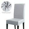 12/4/6 Pcs Waterproof Chair Cover PU Leather Fabric Chair Covers Big Elastic Chair Covers Stretch Seat Case For Home Banquet KENNRICK