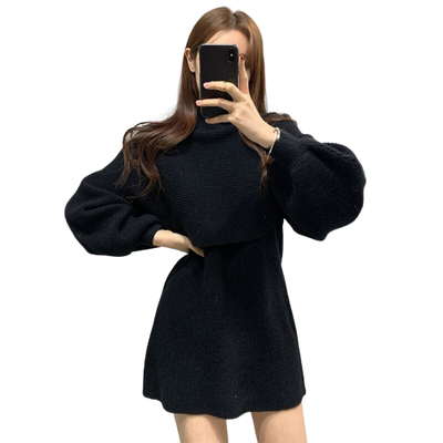 Casual Knitted Sweaters Loose  Dress Set KENNRICK