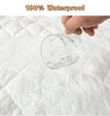 Waterproof Throw Mattress Cover Bed Fitted Sheet Mattress Protector Single/Double/140/160 Muti Size  Gray/White KENNRICK