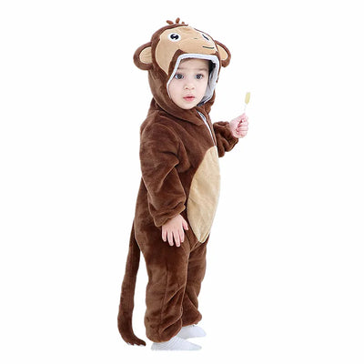 2-3Y Baby Animal Costumes Unisex Toddler Onesie Halloween Dress Up Romper Soft Facecloth Warm and Cute Pajamas KENNRICK