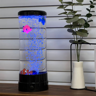 USB Colorful Bubble Fish Lamp Bedroom LED NightLight Color Changing for Home Office Gaming Room Desk Gift Indoor Decor Ornaments KENNRICK