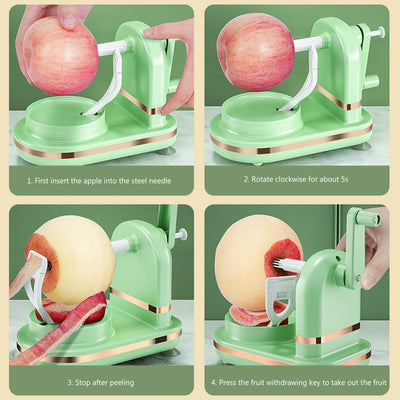 Apple Peeler Multifunction Rotary Fruit Peeler Manual Fruit Apple Peeler Machine With Cutting Apple Slicer Kitchen Gadgets Tools KENNRICK