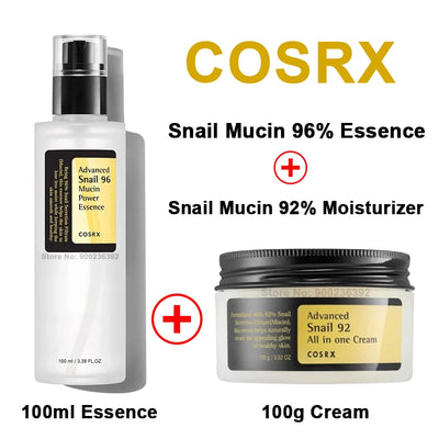 Korea COSRX Snail Mucin Cream 96% Powerful Repair Essence Lifting Firming Anti-aging Fine Lines Acne Whitening Facial Skin Care KENNRICK