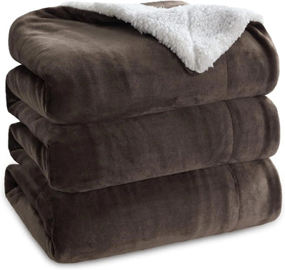 Sherpa Fleece Queen Size Blankets for Bed - Thick and Warm Blanket for Winter, Soft and Fuzzy Fall Blanket Queen Size KENNRICK