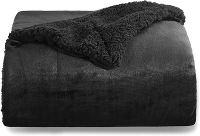 Sherpa Fleece Queen Size Blankets for Bed - Thick and Warm Blanket for Winter, Soft and Fuzzy Fall Blanket Queen Size KENNRICK