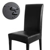 12/4/6 Pcs Waterproof Chair Cover PU Leather Fabric Chair Covers Big Elastic Chair Covers Stretch Seat Case For Home Banquet KENNRICK