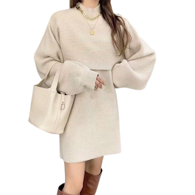 Casual Knitted Sweaters Loose  Dress Set KENNRICK