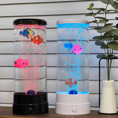 USB Colorful Bubble Fish Lamp Bedroom LED NightLight Color Changing for Home Office Gaming Room Desk Gift Indoor Decor Ornaments KENNRICK