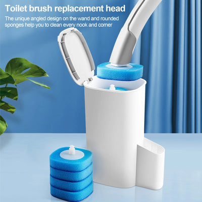 Toilet Brush Caddy Refill Heads Bowl Cleaning Kit Set KENNRICK