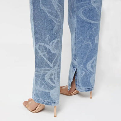 Copy of Loose Fitting Wide Leg High Waist Denim Pants KENNRICK