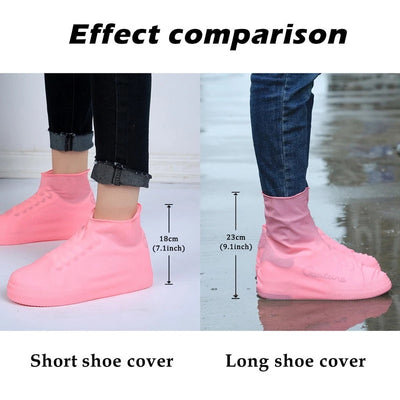 Boots Waterproof Shoe Cover Silicone Material Unisex Shoes Protectors Rain Boots for Indoor Outdoor Rainy Days Reusable 04 KENNRICK