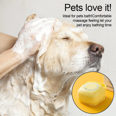Pet Dog Cat Bath Massage Gloves Brush KENNRICK