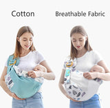 Cotton Wrap Sling Baby Infant Newborn Carries Safety Ring Kangaroo Bag KENNRICK