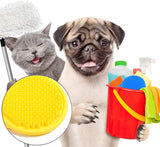 Pet Dogs Cats Care Grooming Tools Pet Bath Glove Pet Massage Brush Non-toxic Silicone Rubber Dog Hair Brushes KENNRICK