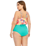 Copy of Swimsuit Ruffle High Waisted Swimwear Plus Size Bikini KENNRICK