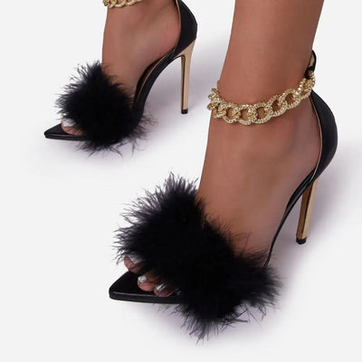 Copy of Pointed toe Stiletto Mules Pumps High Heels KENNRICK