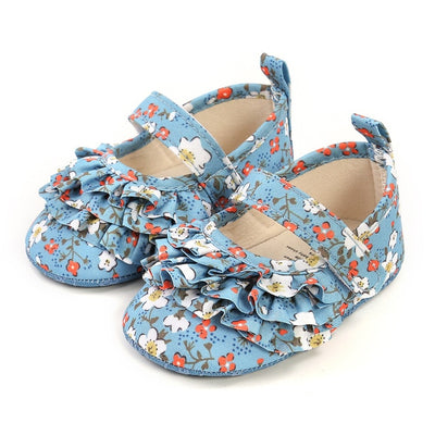 Copy of Baby Girl Bow Lace Floral Embroidered Shoes KENNRICK