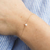 Minimalist Stainless Steel Gold Charms Simulated-pearl Bracelets KENNRICK
