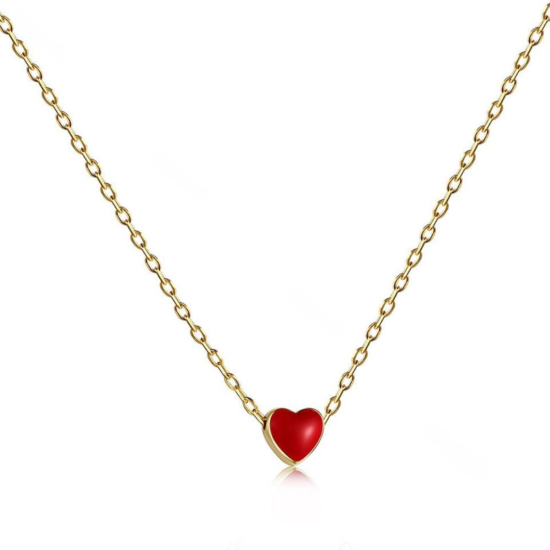 Heart Charm Gold Necklaces