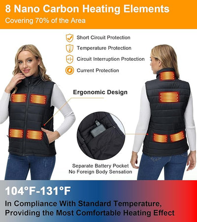 Women Heating Vest Autumn and Winter Cotton Vest USB Infrared Electric Heating suit Women Flexible Thermal Winter Warm Jacket HESAXY