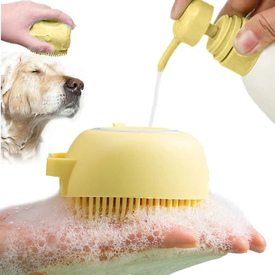 Pet Dog Cat Bath Massage Gloves Brush KENNRICK