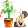 Dancing Cactus Repeat Talking Toy Song Speaker Wriggle Dancing Sing Toy Talk Plushie Stuffed Toys for Baby Adult Toys Gifts KENNRICK