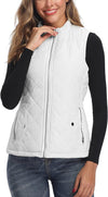 Short Vest Women Zipper Pockets Stand Collar Spring New Sleeveless Cotton Coat Warmth Waistcoat KENNRICK
