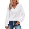 Copy of Lace Shirt Hollow Out Embroidery Top Blouse KENNRICK