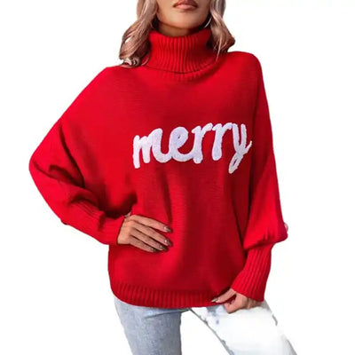 Knitted Turtleneck Christmas Sweater KENNRICK