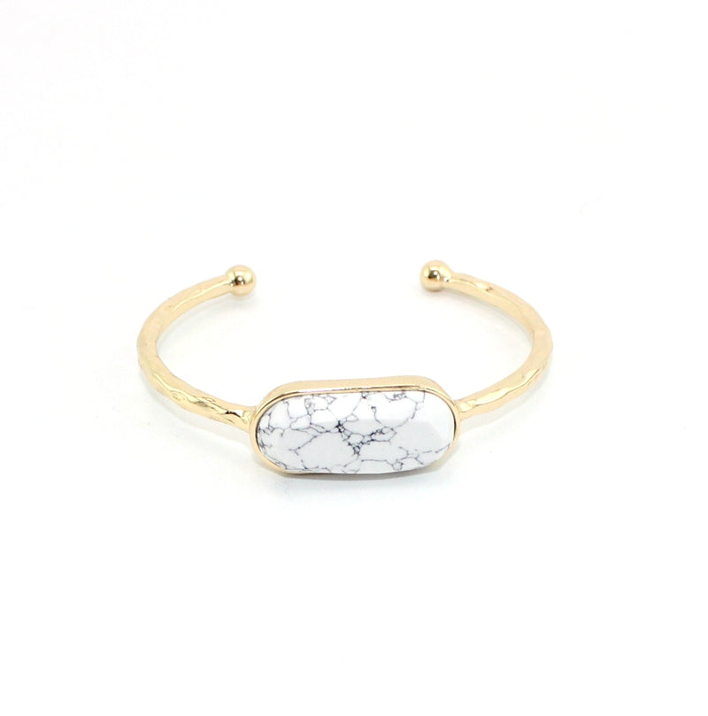 Golden Cuff Bangle stone Gemstone Bracelets