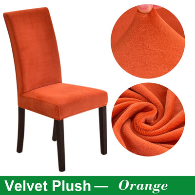 Real Velvet Fabric Super Soft Chair Cover KENNRICK