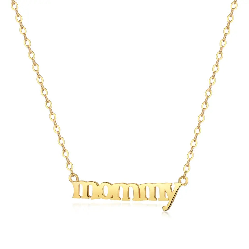 Cubic 925 Zirconia Mother's 18K Gold Necklaces