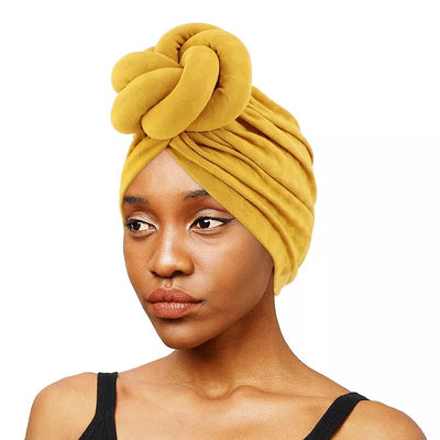 New African Turban for Women Large Flower Stretch Turban Headwrap Beanie Hat Ladies Turbante Mujer Bandanas Chemo Cap Head Cover KENNRICK