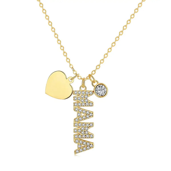 Copy of Mom 925 Plated 18K Gold Cubic Zirconia Necklaces KENNRICK