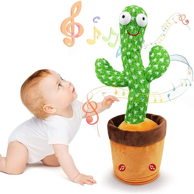 Dancing Cactus Repeat Talk Song Speaker Wriggle Dancing Baby Adult Toy KENNRICK