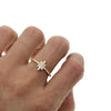 925 Sterling silver lovely star Gold ring KENNRICK