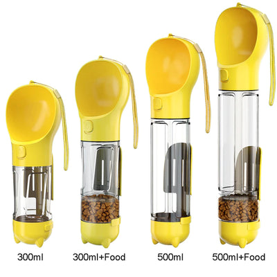300ml Portable Multifunction Dog Water Bottle Food Feeder KENNRICK