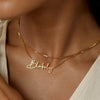 Set Personalized  Name Woman Necklace  letter Jewelry Gifts KENNRICK