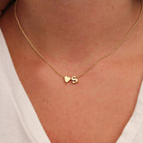 Tiny Heart Dainty Initial Gold Silver Letter Name Choker Pendant Jewelry Necklace KENNRICK